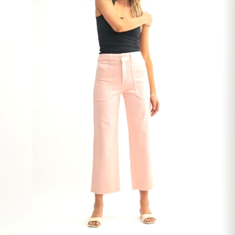 YOUNG FABULOUS & BROKE SOFT DENIM WIDE LEG JEANS